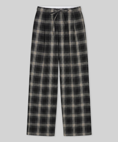 Verdnt（バーダント）の「チェックレイヤードワンタックワイドパンツ[ブラック]（その他パンツ・レディース・その他・SMALL/MEDIUM）」の5枚目の写真