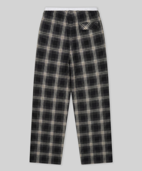 Verdnt（バーダント）の「チェックレイヤードワンタックワイドパンツ[ブラック]（その他パンツ・レディース・その他・SMALL/MEDIUM）」の6枚目の写真