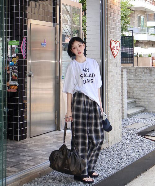 Verdnt（バーダント）の「チェックレイヤードワンタックワイドパンツ[ブラック]（その他パンツ・レディース・その他・SMALL/MEDIUM）」の15枚目の写真