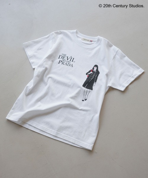 Andemiu(アンデミュウ)の「【Andrea Sachs】Graphic Print T-Shirt/678934(Tシャツ/カットソー・レディース・ホワイト系その他5・FREE)」の1枚目の写真