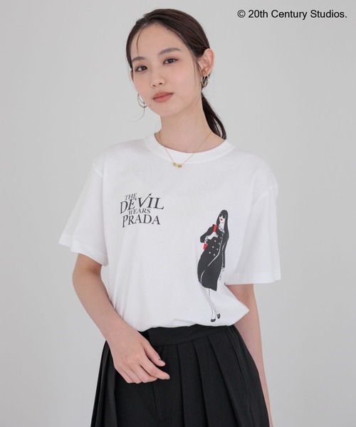 Andemiu(アンデミュウ)の「【Andrea Sachs】Graphic Print T-Shirt/678934(Tシャツ/カットソー・レディース・ホワイト系その他5・FREE)」の3枚目の写真
