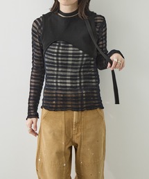 TAN | [TAN/タン]CURVED HEM KNIT TOPS(ニット/セーター)