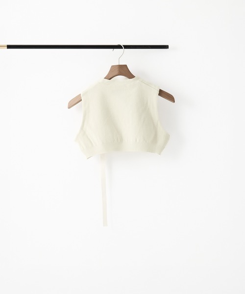 TAN（タン）の「[TAN/タン]CURVED HEM KNIT TOPS（ニット/セーター・レディース・ブラック/レッド/アイボリー・FREE）」の7枚目の写真
