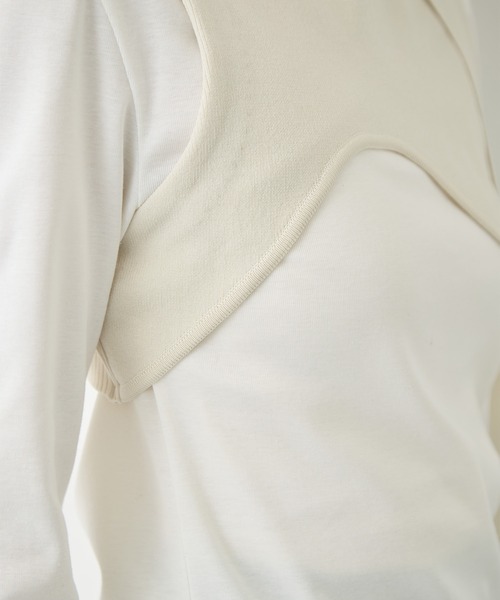 TAN（タン）の「[TAN/タン]CURVED HEM KNIT TOPS（ニット/セーター・レディース・ブラック/レッド/アイボリー・FREE）」の11枚目の写真
