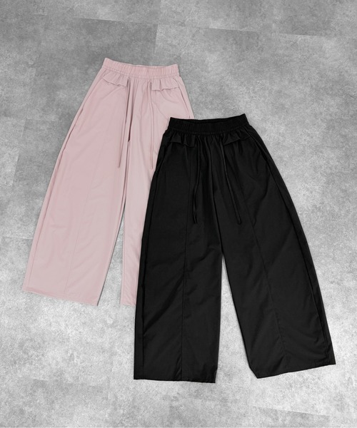 jiasecond.(ジアセカンド)の「【jiasecond.】フロントデザインパンツ / ボトムス パンツ ロング 軽量 フリル ブラック ピンク ZOZOTOWN限定(その他パンツ・レディース・ピンク/ブラック・FREE)」の21枚目の写真