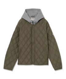 GUESS JEANS | GUESS JEANS Quilted Nylon Hoodie ジャケット キルティングジャケット(その他アウター)