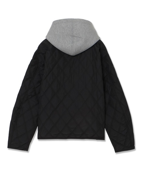 GUESS JEANS（ゲスジーンズ）の「GUESS JEANS Quilted Nylon Hoodie ジャケット キルティングジャケット（その他アウター・メンズ・ブラック/カーキ・SMALL/MEDIUM/LARGE/X-LARGE/XX-LARGE）」の3枚目の写真