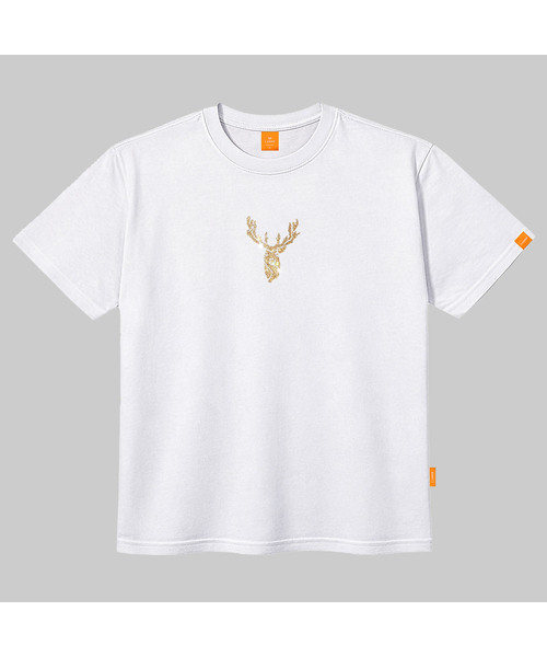 LLAMO(エラモ)の「キュービックサマー ルドルフ 半袖Tシャツ 男女共用 ビッグサイズ S 4XL(Tシャツ/カットソー・レディース・ホワイト/チャコールグレー/ブラック/レッド・SMALL/MEDIUM/LARGE/X-LARGE/2XL/4XL/3XL)」の2枚目の写真