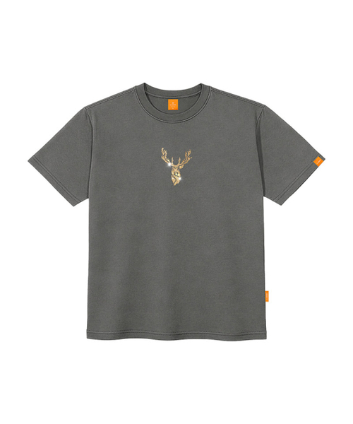 LLAMO(エラモ)の「キュービックサマー ルドルフ 半袖Tシャツ 男女共用 ビッグサイズ S 4XL(Tシャツ/カットソー・レディース・ホワイト/チャコールグレー/ブラック/レッド・SMALL/MEDIUM/LARGE/X-LARGE/2XL/4XL/3XL)」の5枚目の写真