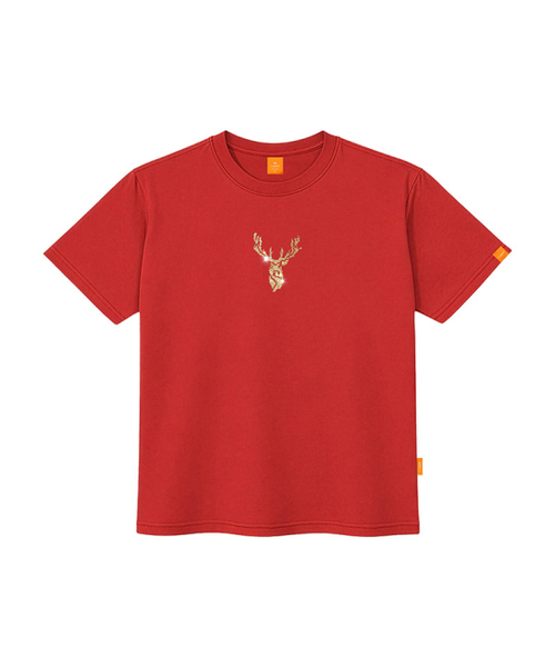 LLAMO(エラモ)の「キュービックサマー ルドルフ 半袖Tシャツ 男女共用 ビッグサイズ S 4XL(Tシャツ/カットソー・レディース・ホワイト/チャコールグレー/ブラック/レッド・SMALL/MEDIUM/LARGE/X-LARGE/2XL/4XL/3XL)」の6枚目の写真