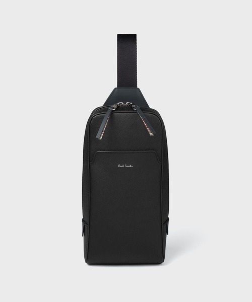 Paul Smith（ポールスミス）の「シグネチャーストライププラー ボディバッグ【553404 N074B】（ボディバッグ/ウエストポーチ・メンズ・ネイビー/ブラック・FREE）」の2枚目の写真