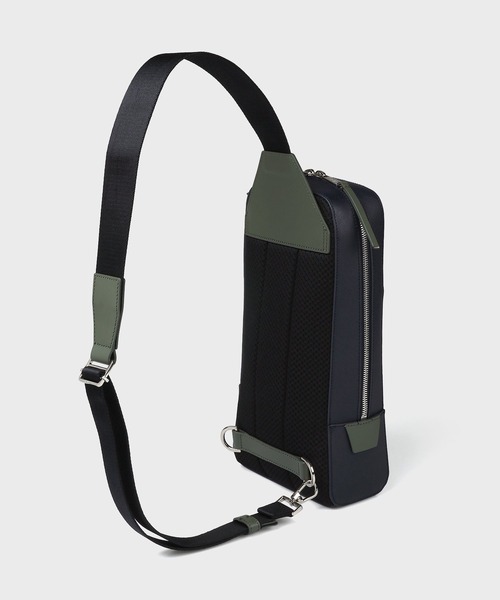 Paul Smith（ポールスミス）の「シグネチャーストライププラー ボディバッグ【553404 N074B】（ボディバッグ/ウエストポーチ・メンズ・ネイビー/ブラック・FREE）」の5枚目の写真