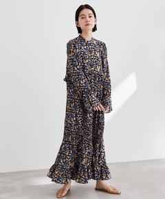 セール】フィールドフラワープリント カシュクールワンピース