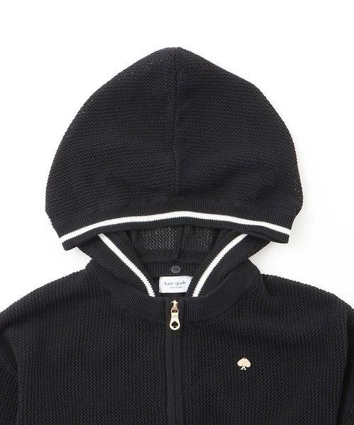 kate spade new york kids(ケイトスペードニューヨーク)の「メッシュニットパーカ(カーディガン/ボレロ・キッズ・サックスブルー/ブラック・S(110-120cm)/M(130-140cm)/L(150-160cm))」の9枚目の写真