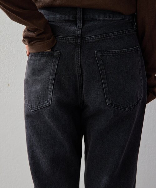 UNFORM(アンフォーム)の「【2026AW Debut】【UNFORM】セミフレアデニムパンツ(デニムパンツ・レディース・インディゴブルー/ブラック・MEDIUM/SMALL)」の12枚目の写真