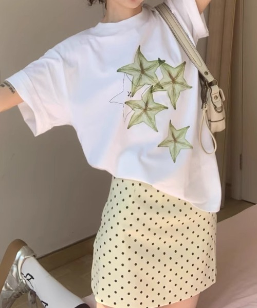 LAC-VERT(ラック・ヴェール)の「フルーツプリントTシャツアソート(Tシャツ/カットソー・レディース・ホワイト系その他/ホワイト・FREE)」の4枚目の写真