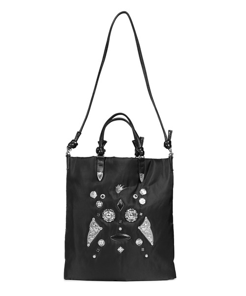 TOGA（トーガ）の「NYLON BAG GABI（ハンドバッグ・メンズ・ブラック/カーキ・OS）」の5枚目の写真