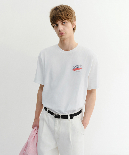 DUNST FOR MEN(ダンストフォーメン)の「SUMMER HOLIDAY SURF BOARD T-SHIRT_UNISEX_UDTS6B133_OFF WHITE(Tシャツ/カットソー・メンズ・Off White・X-SMALL/SMALL/MEDIUM/LARGE/X-LARGE/XX-LARGE)」の1枚目の写真