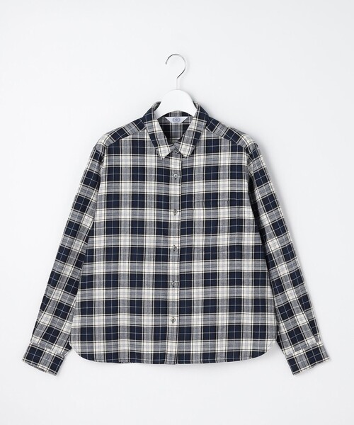 J.PRESS(ジェイプレス)の「コットン 起毛 タータンチェック シャツ(シャツ/ブラウス・レディース・ネイビー系3/レッド系3/アイボリー系3・9/11)」の11枚目の写真