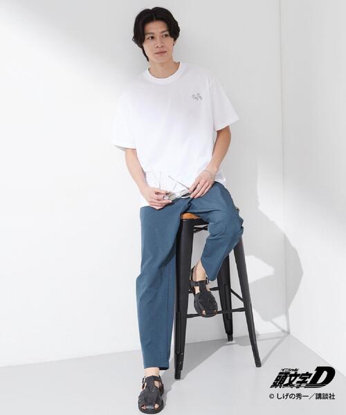 THE SHOP TK （ザ ショップ ティーケー ）の「頭文字D 別注 『タカハシ』 グラフィック半袖Tシャツ ステッカー＆チャーム付き（Tシャツ/カットソー・メンズ・オフホワイト/ブラック・02/04/03）」の9枚目の写真