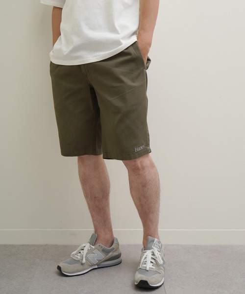 ZIP FIVE(ジップファイブ)の「Hanes コットン100% チノクロス ワンウォッシュ ウエストシャーリング ショートパンツ(チノパンツ・メンズ・ネイビー系/ブラック/カーキ系/ベージュ・LARGE/X-LARGE/MEDIUM)」の3枚目の写真
