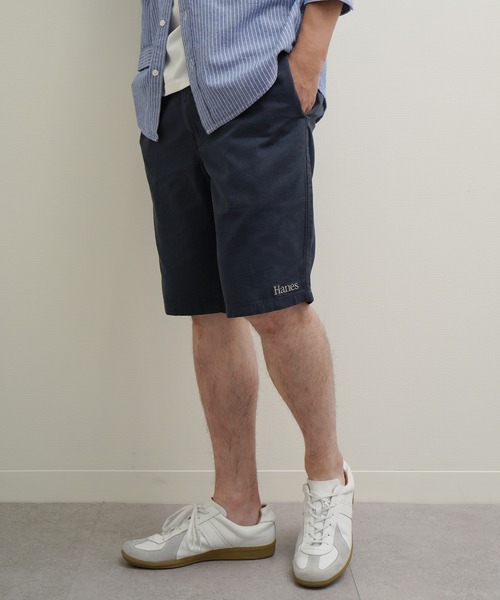 ZIP FIVE(ジップファイブ)の「Hanes コットン100% チノクロス ワンウォッシュ ウエストシャーリング ショートパンツ(チノパンツ・メンズ・ネイビー系/ブラック/カーキ系/ベージュ・LARGE/X-LARGE/MEDIUM)」の4枚目の写真