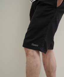Hanes コットン100％ チノクロス ワンウォッシュ ウエストシャーリング ショートパンツ