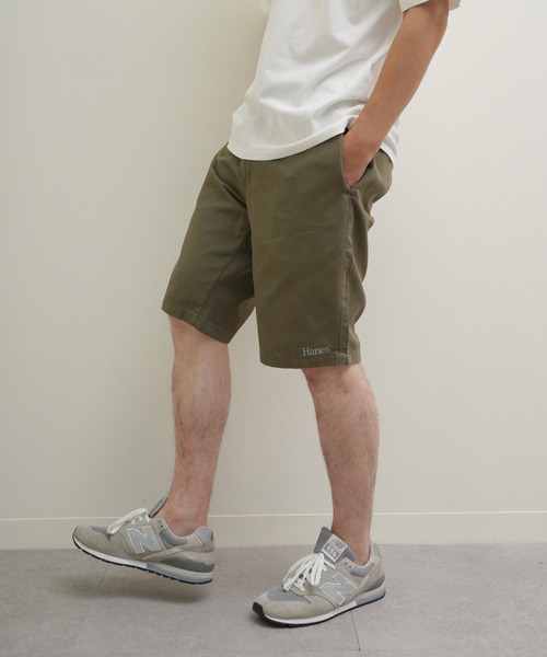 ZIP FIVE(ジップファイブ)の「Hanes コットン100% チノクロス ワンウォッシュ ウエストシャーリング ショートパンツ(チノパンツ・メンズ・ネイビー系/ブラック/カーキ系/ベージュ・LARGE/X-LARGE/MEDIUM)」の9枚目の写真