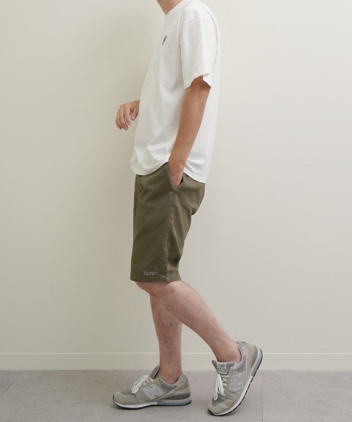 ZIP FIVE(ジップファイブ)の「Hanes コットン100% チノクロス ワンウォッシュ ウエストシャーリング ショートパンツ(チノパンツ・メンズ・ネイビー系/ブラック/カーキ系/ベージュ・LARGE/X-LARGE/MEDIUM)」の14枚目の写真