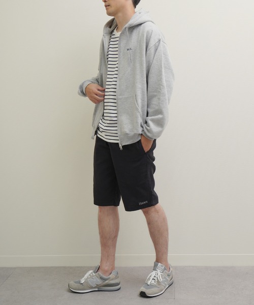 ZIP FIVE(ジップファイブ)の「Hanes コットン100% チノクロス ワンウォッシュ ウエストシャーリング ショートパンツ(チノパンツ・メンズ・ネイビー系/ブラック/カーキ系/ベージュ・LARGE/X-LARGE/MEDIUM)」の16枚目の写真