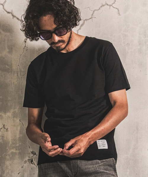 wjk reluxe（ダブルジェーケーリラックス）の「mt10622- Slub Jersey Label T Shirt Tシャツ(WR26W-26)（Tシャツ/カットソー・メンズ・カーキ/ブラック/ホワイト・XL/L/M/S）」の9枚目の写真
