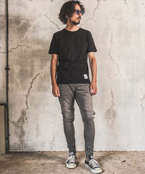wjk reluxe（ダブルジェーケーリラックス）の「mt10622- Slub Jersey Label T Shirt Tシャツ(WR26W-26)（Tシャツ/カットソー・メンズ・カーキ/ブラック/ホワイト・XL/L/M/S）」の10枚目の写真
