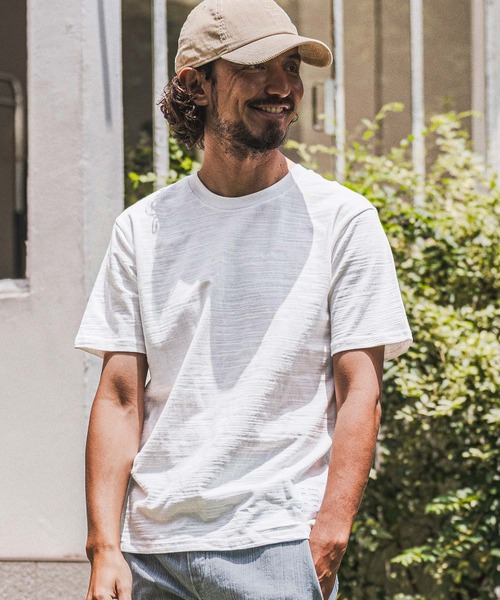 wjk reluxe（ダブルジェーケーリラックス）の「mt10622- Slub Jersey Label T Shirt Tシャツ(WR26W-26)（Tシャツ/カットソー・メンズ・カーキ/ブラック/ホワイト・XL/L/M/S）」の12枚目の写真