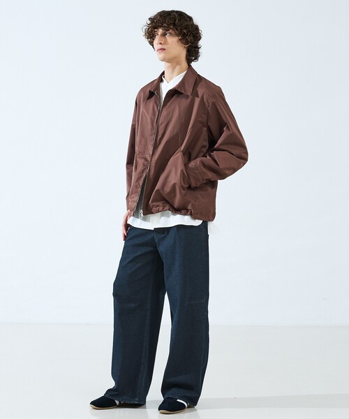 ABAHOUSE（アバハウス）の「COTTON NYLON ダブルジップブルゾン / オーバーサイズ（ブルゾン・メンズ・ブラック/ブラウン・46/48）」の3枚目の写真