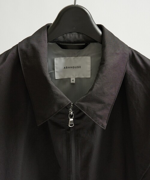 ABAHOUSE（アバハウス）の「COTTON NYLON ダブルジップブルゾン / オーバーサイズ（ブルゾン・メンズ・ブラック/ブラウン・46/48）」の8枚目の写真