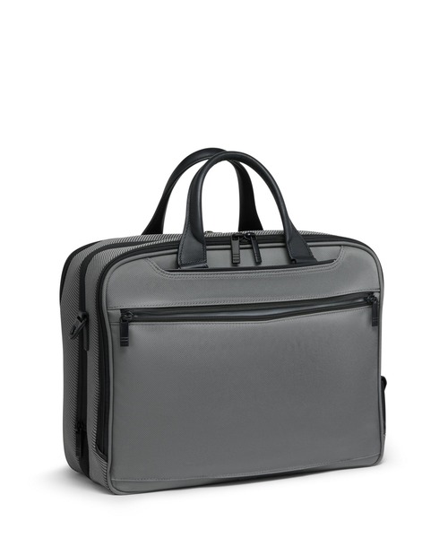 TUMI(トゥミ)の「TUMI ALPHA(アルファ) ミディアム・15インチ・エクスパンダブル・ブリーフケース(A4/PC15インチまで対応)(ビジネスバッグ・メンズ・シルバーグレー・FREE)」の7枚目の写真