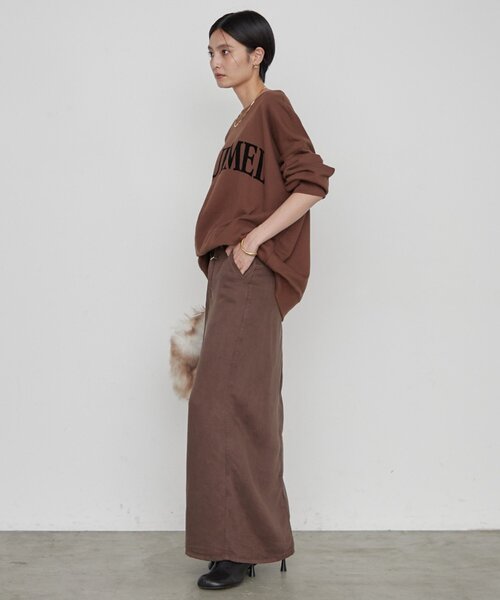 LOUNGEDRESS（ラウンジドレス）の「《WEB限定/再登場/累計販売数2.5万枚》2WAYロゴプルオーバー（スウェット・レディース・ブラウン/カーキ/グリーン・FREE）」の9枚目の写真