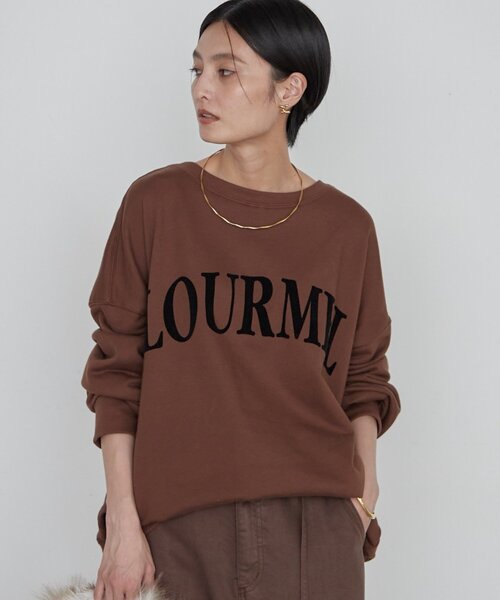 LOUNGEDRESS（ラウンジドレス）の「《WEB限定/再登場/累計販売数2.5万枚》2WAYロゴプルオーバー（スウェット・レディース・ブラウン/カーキ/グリーン・FREE）」の12枚目の写真
