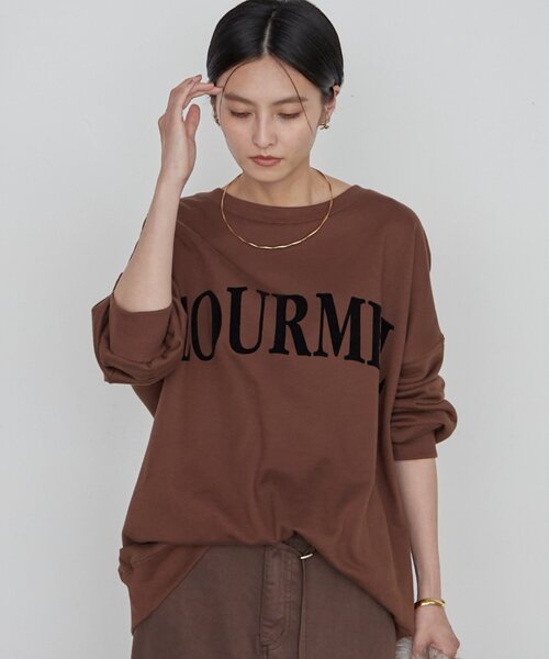 LOUNGEDRESS（ラウンジドレス）の「《WEB限定/再登場/累計販売数2.5万枚》2WAYロゴプルオーバー（スウェット・レディース・ブラウン/カーキ/グリーン・FREE）」の13枚目の写真