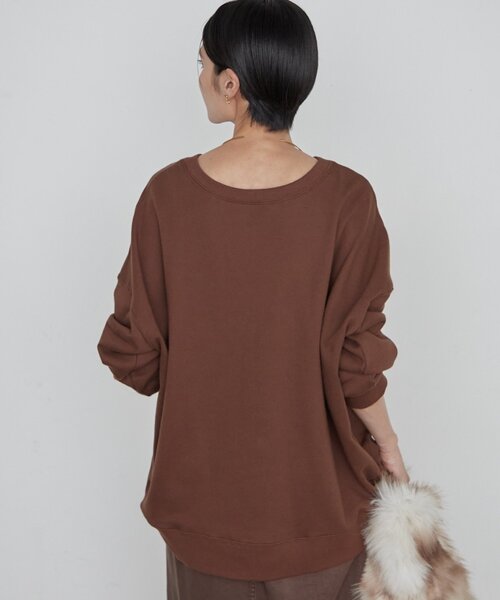 LOUNGEDRESS（ラウンジドレス）の「《WEB限定/再登場/累計販売数2.5万枚》2WAYロゴプルオーバー（スウェット・レディース・ブラウン/カーキ/グリーン・FREE）」の15枚目の写真