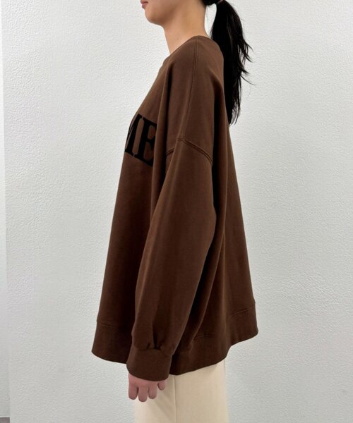 LOUNGEDRESS（ラウンジドレス）の「《WEB限定/再登場/累計販売数2.5万枚》2WAYロゴプルオーバー（スウェット・レディース・ブラウン/カーキ/グリーン・FREE）」の18枚目の写真