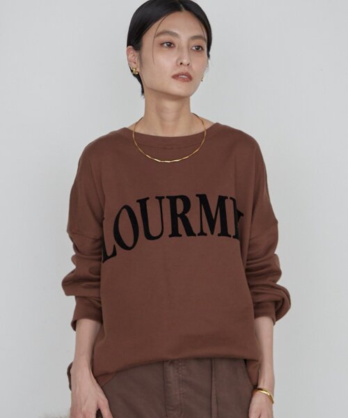 LOUNGEDRESS（ラウンジドレス）の「《WEB限定/再登場/累計販売数2.5万枚》2WAYロゴプルオーバー（スウェット・レディース・ブラウン/カーキ/グリーン・FREE）」の6枚目の写真