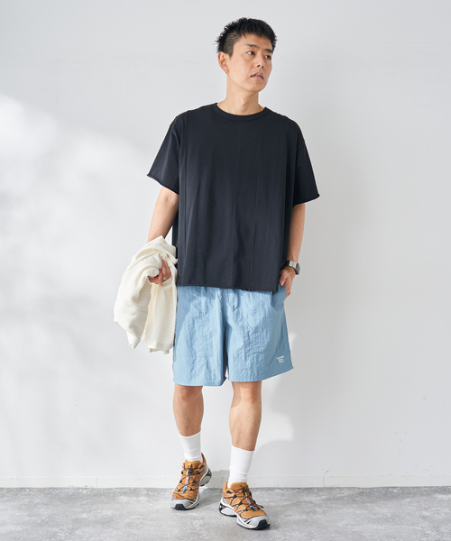 B.C STOCK(ベーセーストック)の「ブロックパネルTシャツ(Tシャツ/カットソー・メンズ・ブラック/ホワイト・MEDIUM/LARGE)」の3枚目の写真