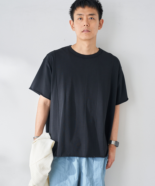 B.C STOCK(ベーセーストック)の「ブロックパネルTシャツ(Tシャツ/カットソー・メンズ・ブラック/ホワイト・MEDIUM/LARGE)」の6枚目の写真