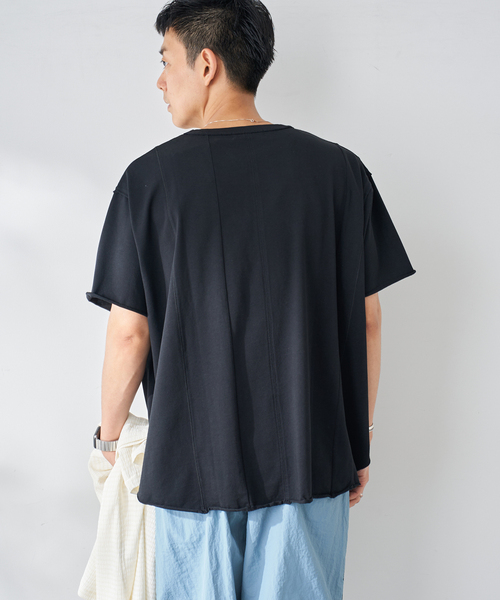 B.C STOCK(ベーセーストック)の「ブロックパネルTシャツ(Tシャツ/カットソー・メンズ・ブラック/ホワイト・MEDIUM/LARGE)」の8枚目の写真