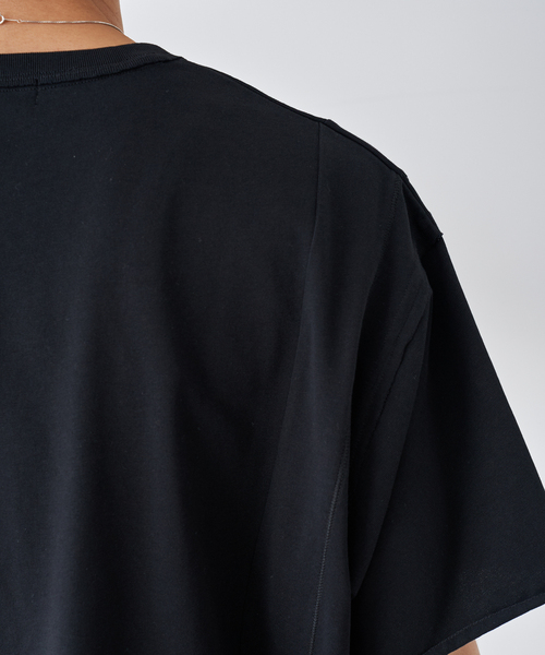 B.C STOCK(ベーセーストック)の「ブロックパネルTシャツ(Tシャツ/カットソー・メンズ・ブラック/ホワイト・MEDIUM/LARGE)」の10枚目の写真