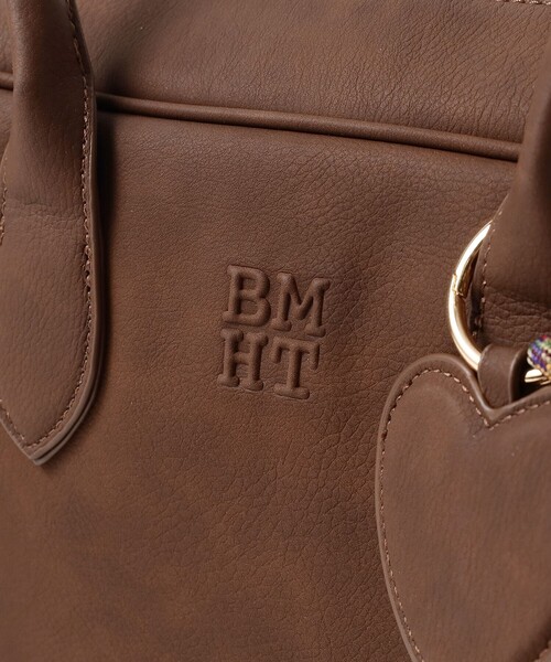 BEAMS HEART(ビームスハート)の「チャーム付 ビッグ ボストンバッグ(ボストンバッグ・レディース・ブラック/ブラウン・ONE SIZE)」の10枚目の写真