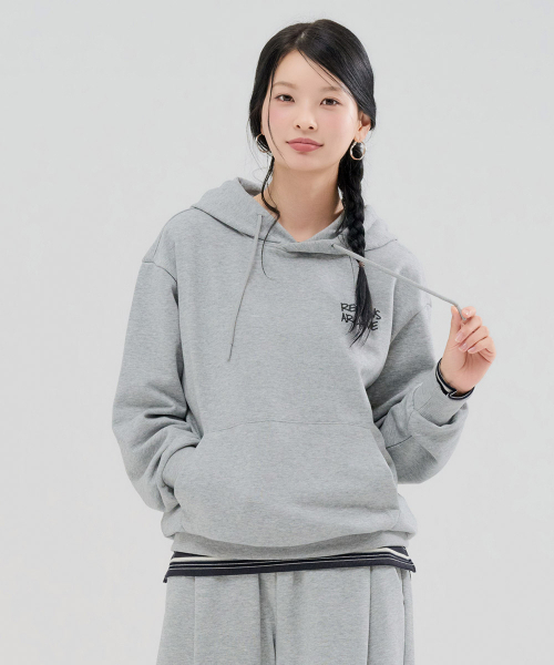 CHASECULT(チェイスカルト)の「ユニセックス グラフィティ フードTシャツ-FERU5116B0B(パーカー・レディース・ライトグレー・100/105/110/90/95)」の5枚目の写真