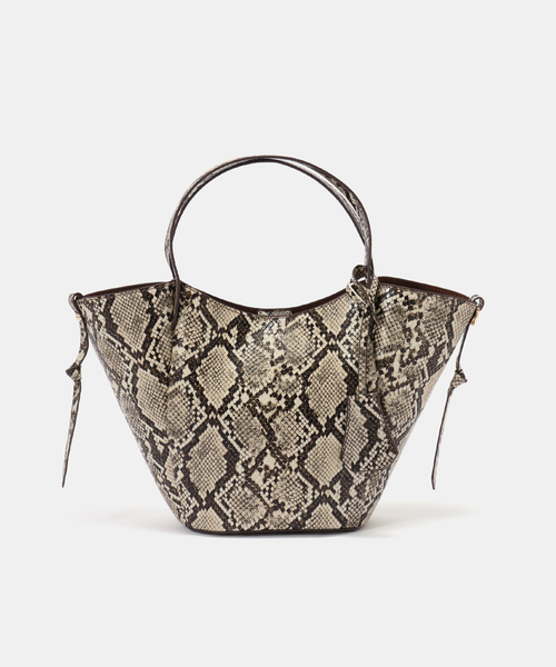 cache cache(カシュ カシュ)の「cache cache / カシュカシュ basket mini tote(トートバッグ・レディース・ブラック/ベージュ系その他/ウッド・FREE)」の3枚目の写真