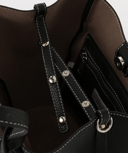 cache cache(カシュ カシュ)の「cache cache / カシュカシュ basket mini tote(トートバッグ・レディース・ブラック/ベージュ系その他/ウッド・FREE)」の15枚目の写真